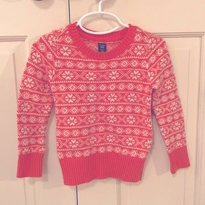 NWOT BabyGap Coral Sweater, size 3T